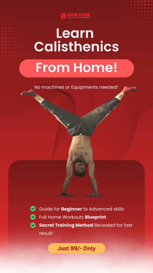 Calisthenics Beginner Workout Schedule product cover